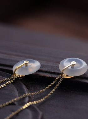 兰术玉髓纯银闪O女文艺复古精致