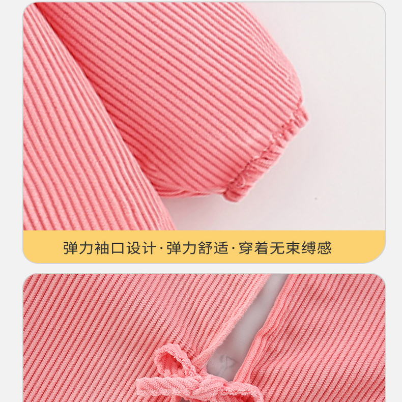 Children's smock, autumn and winter style, baby's reverse-wearing waterproof and anti-dirty smock, baby's long-sleeved baby style bib skirt