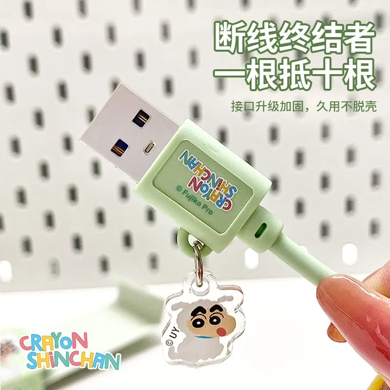 蜡笔小新苹果16/15充电器线适用iphone16pro max手机15快充车载平板ipad华为usb接口typec安卓数据线原装正品 - 图1