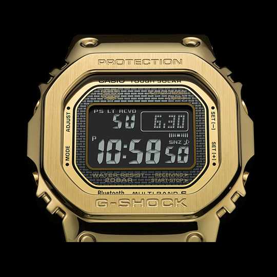 卡西欧手表GMW-B5000GD/TVB/4/D/PC/RD太阳能电波蓝牙小方块男表