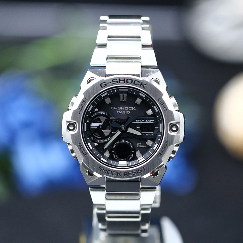 卡西欧手表G-SHOCK GST-B400D-1A/AD-1A4/BD-1A2太阳能蓝牙男腕表 - 图3