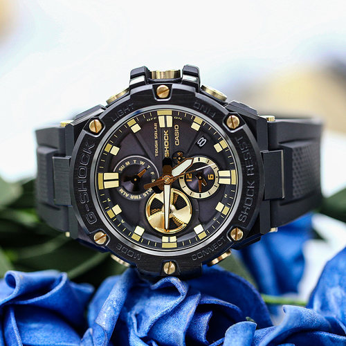 卡西欧G-SHOCK GST-B100GC-1A/GB-1A9/D/GA/X/XB太阳能蓝牙男手表 - 图0