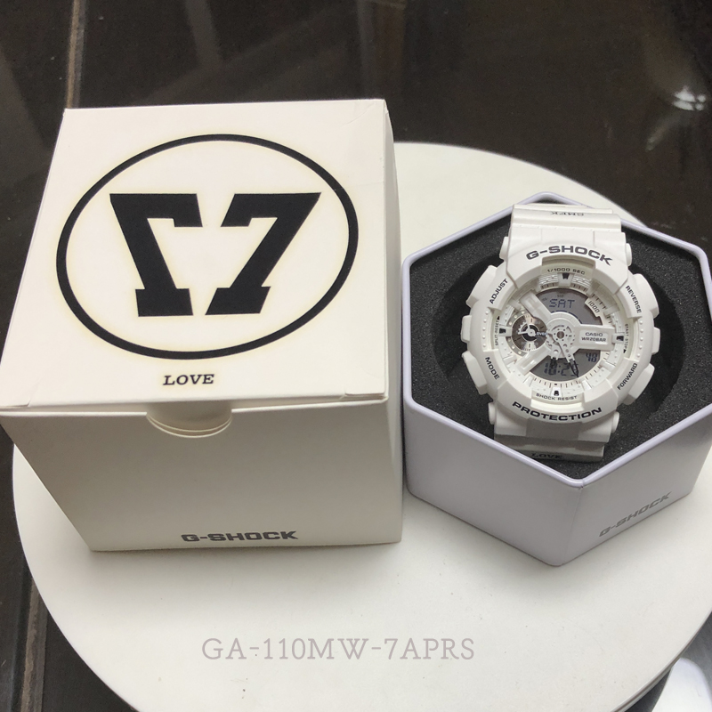 卡西欧手表SMFK合作款防水电子石英男表GA-110MW-7A/GB/MMC-1A - 图0