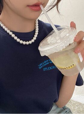 法式慵懒气质百搭珍珠锁骨链女
