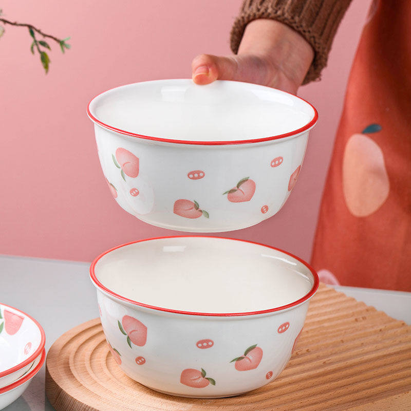 家用陶瓷6英寸面碗大号小清新创意简约个性泡面汤碗学生网红餐具,淘宝优惠券,粉丝福利购,淘宝优惠卷