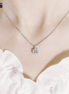 ECETOWIH新款s925纯银吊坠钻女闪