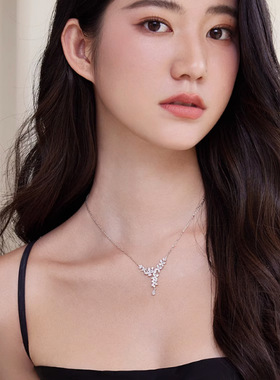 DESIWCEN德斯琛银尊紫藤花项链S