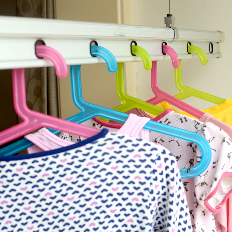 正品宜家巴吉思儿童衣架宝宝婴儿衣服挂衣架小衣挂衣撑晾衣架8个 - 图1
