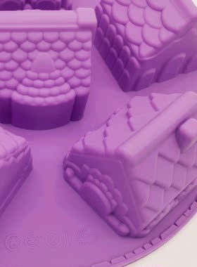 立体房子模具 DIY手工皂模型 自制肥皂香皂材料 蛋糕烘焙模子150g