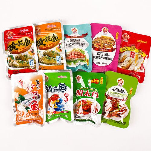 得财香酥小黄花鱼干即食金枪三文鱼1000克大连海鲜大礼包特产零食 - 图0