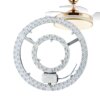 Fan light LED wick magnetic installation without drilling