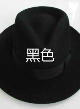 丽华上海滩大檐男女士羊毛呢帽子