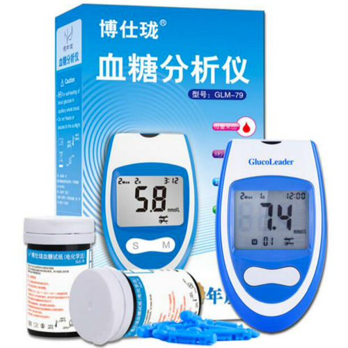 包邮 家用博仕珑GLM-79/GLS-79博仕珑血糖试片血糖试纸50试条配针 - 图2