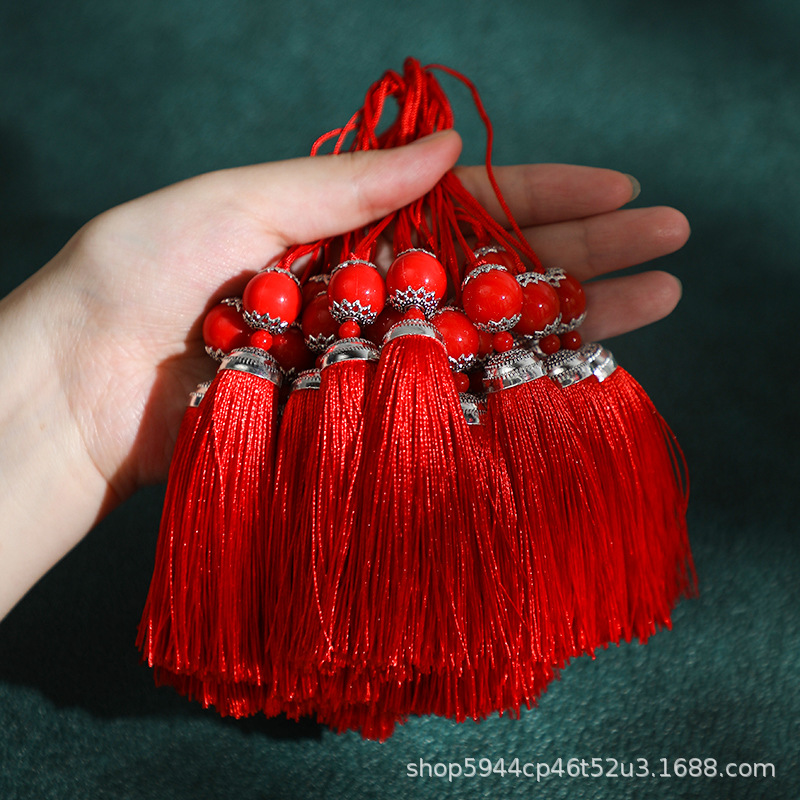 中国结流苏吊穗结婚喜糖盒装饰书签伴手礼盒挂饰婚庆用品大全 - 图1