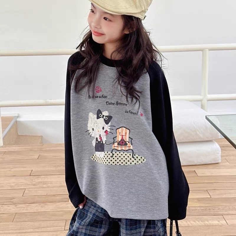 波拉韩国童装儿童装加厚磨毛长袖T恤秋冬新款女童韩版打底衫潮,淘宝优惠券,粉丝福利购,淘宝优惠卷