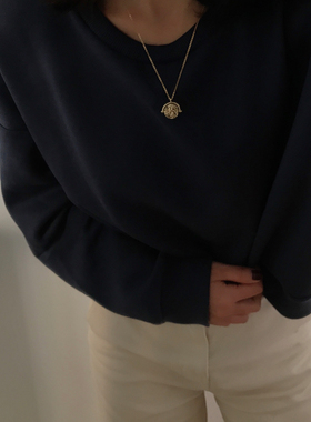 ops自制美国14k包金金币长项链