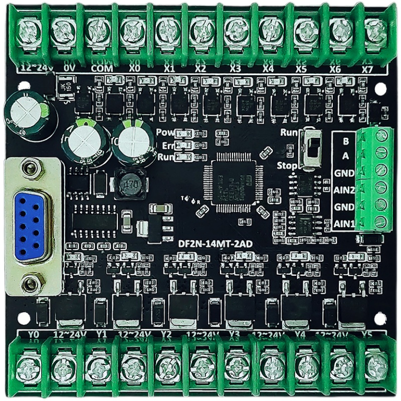 全新国产简易PLC工控板兼容10/14/20/24/30MT/MR可编程逻辑控制器-图3