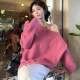 Korean style lazy style off-shoulder pullover sweater for women