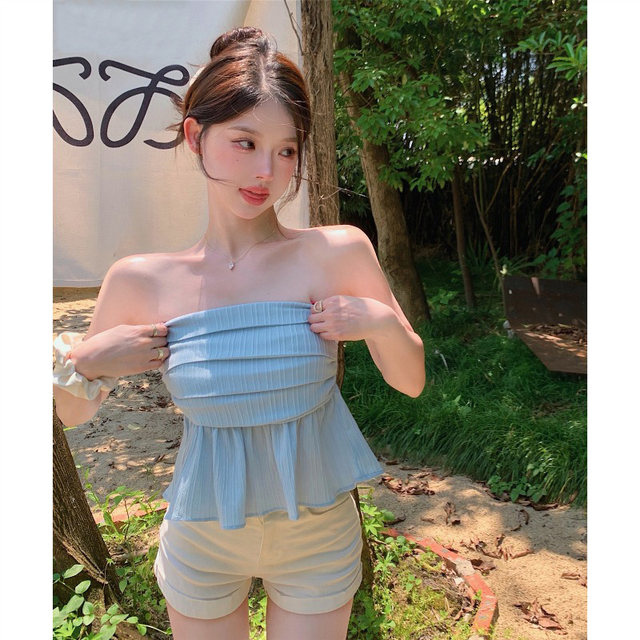 Camisole ນັກສຶກສາ summer ຮ້ອນແມ່ຍິງ vest ສັ້ນສໍາລັບແມ່ຍິງ