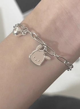少女心帕恰狗铃铛可爱手链