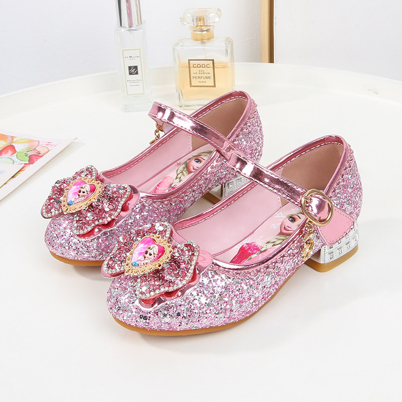 女童库洛米紫色公主鞋儿童高跟单鞋女孩水晶鞋2025春秋季软底皮鞋,淘宝优惠券,粉丝福利购,淘宝优惠卷