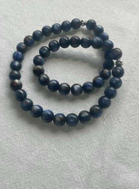 琉璃手链男女款蓝色猫眼效果手串无优化情侣款潮人时尚饰品