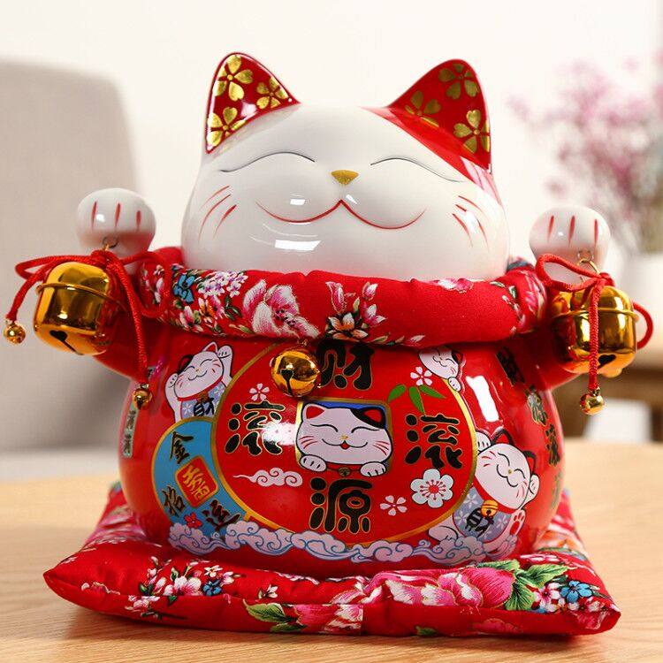 招财猫摆件大号日式陶瓷发财猫存钱罐店铺开业家居创意礼品储蓄罐,淘宝优惠券,粉丝福利购,淘宝优惠卷