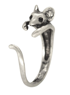 新款大象活口戒指男士欧美女式卡