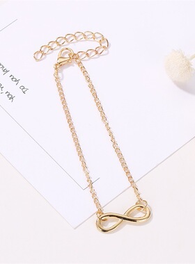 欧美新品简约8字手链个性数字百