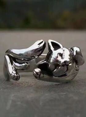 跨境新品欧美合金新款小猫咪开口