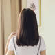 Shawl wig short hair female bobo medium long straight hair