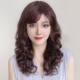 Wig for women with long hair, big wavy long curly hair, full artificial hair, natural and realistic wig for women, full headgear, mother's wig