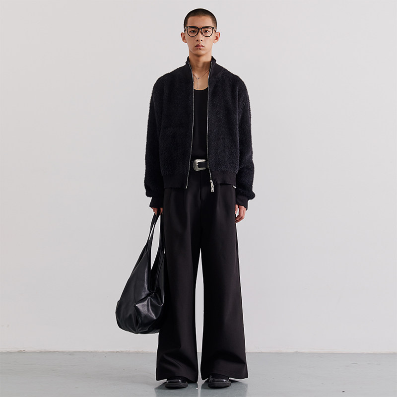 southstudio长绒针织外套男女春秋新款贴肤感开衫拉链长绒上衣,淘宝优惠券,粉丝福利购,淘宝优惠卷