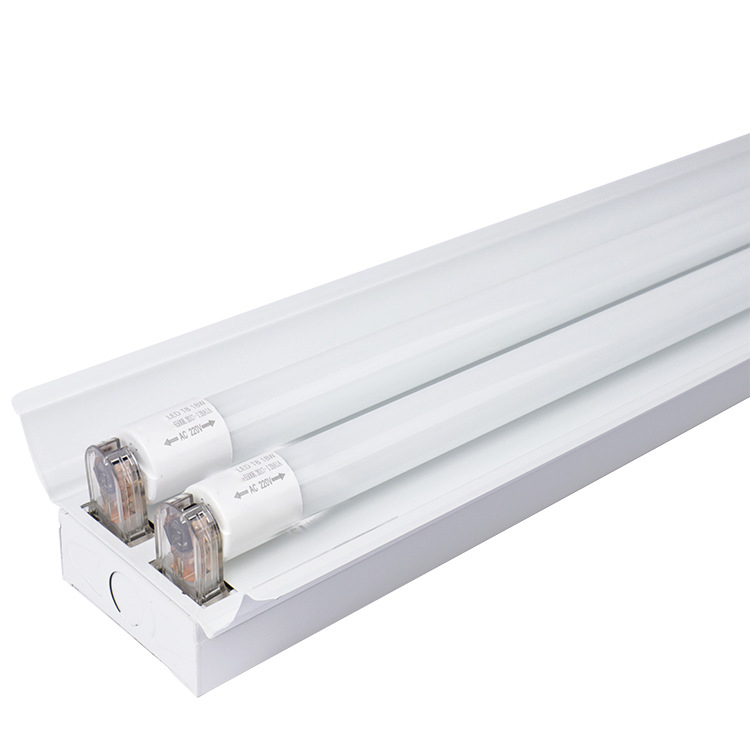 佛山照明LED灯管T8双管带罩支架全套节能日光灯管led工程照明灯管