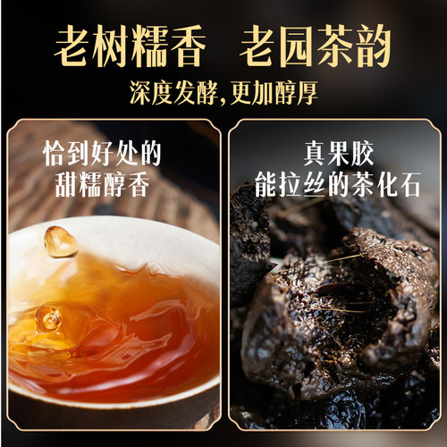 五虎碎银子普洱茶熟茶茶叶熟普洱化石糯米香旗舰正品云南黑茶 - 图2