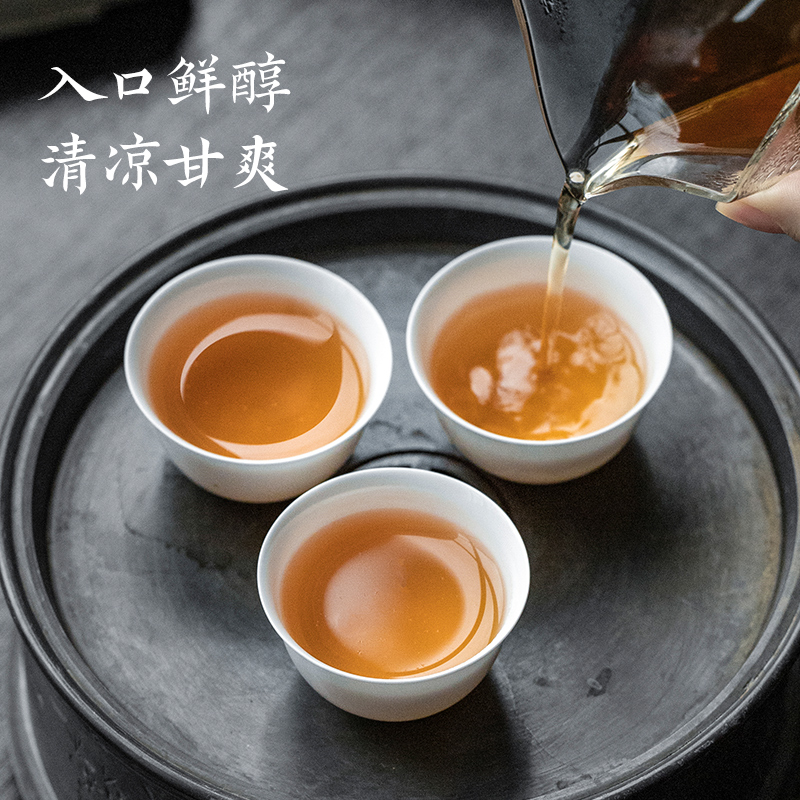 五虎武夷岩茶老枞水仙茶叶特级浓香型正宗红茶乌龙茶小泡袋礼盒装-图1