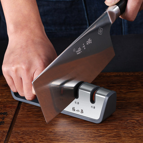 张小泉多功能磨刀神器 磨刀石快速磨刀器手动 家用菜刀厨房易磨刀 - 图0