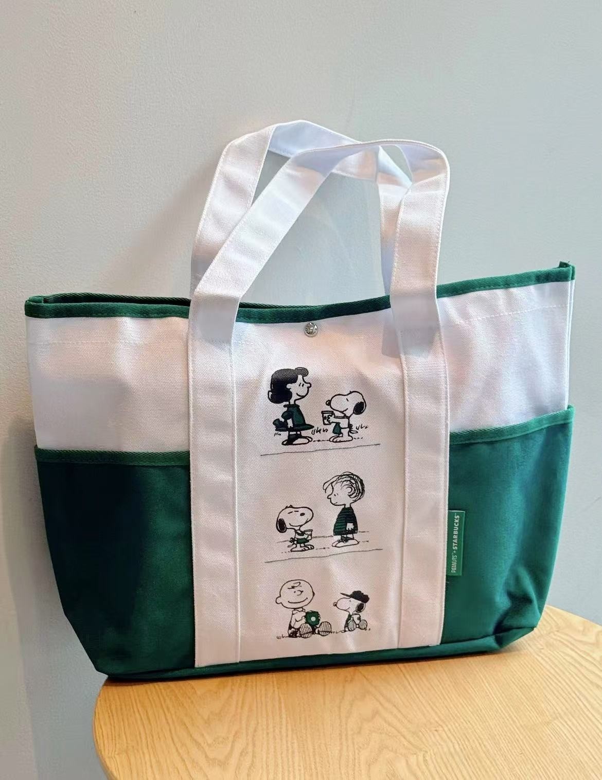 可爱史努比帆布包包女大容量手提包时尚上班通勤单肩托特包补习包,淘宝优惠券,粉丝福利购,淘宝优惠卷