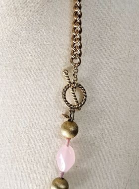 中古首饰 莫奈Monet树脂巴洛克珍珠项链 成色好 不退换