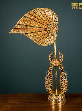 泰式风情装饰品菩提扇叶摆件