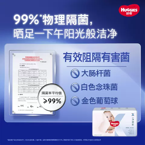 【618专属回购】好奇官方X系列一净到底纸尿裤拉拉裤尿不湿NB-3XL 图片 2