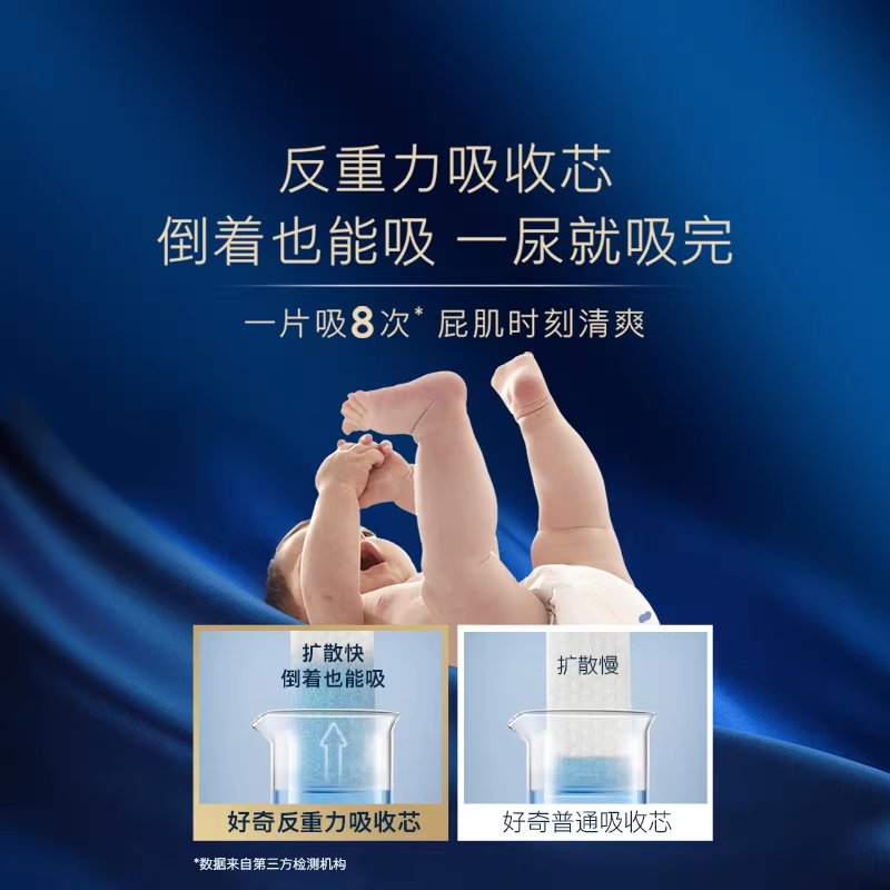 【天猫U先】好奇蓝标屁屁“面膜”纸尿裤成长裤派样装NB-XL4片,淘宝优惠券,粉丝福利购,淘宝优惠卷