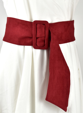 女士衬衣百搭风宽腰带秋冬新品