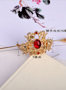 古风汉元素发簪丸子头新品