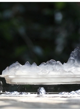 心缘堂琉璃香插烟雨山云檀香线香毛笔搁笔架笔山家居茶席茶桌摆件
