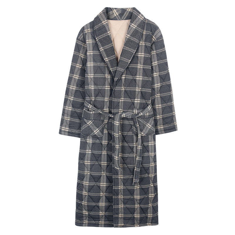 2025年冬季男士睡衣三层加厚纯棉夹棉睡袍冬天浴袍秋冬保暖家居服,淘宝优惠券,粉丝福利购,淘宝优惠卷