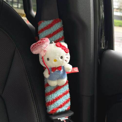 汽车安全带护肩套hellokitty50周年可爱高级感车载装饰保护套防勒 - 图3