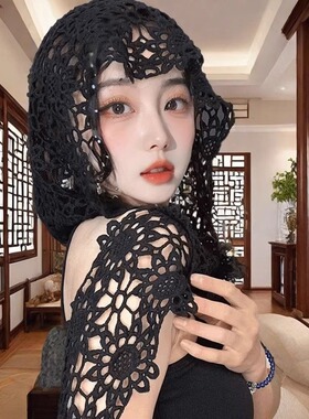 帽子披肩一体两戴超上镜的款式