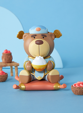 宝马原厂财神BAVA手办摆件创意可爱桌面卡通招财潮玩摇头礼物盲盒