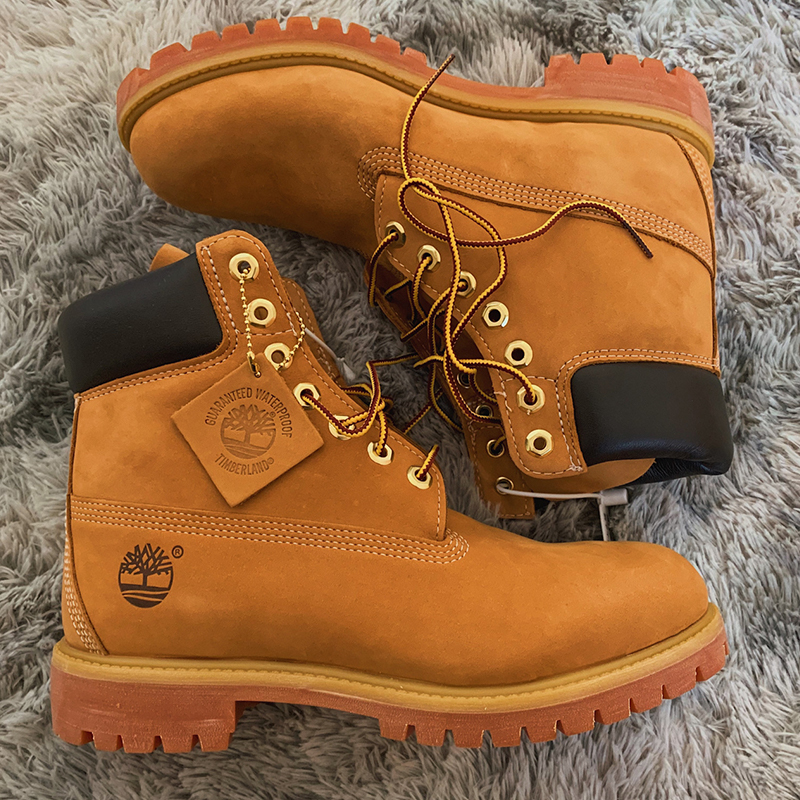 Timberland添柏岚男鞋踢不烂大黄靴户外防水高帮工装马丁靴10061w - 图0